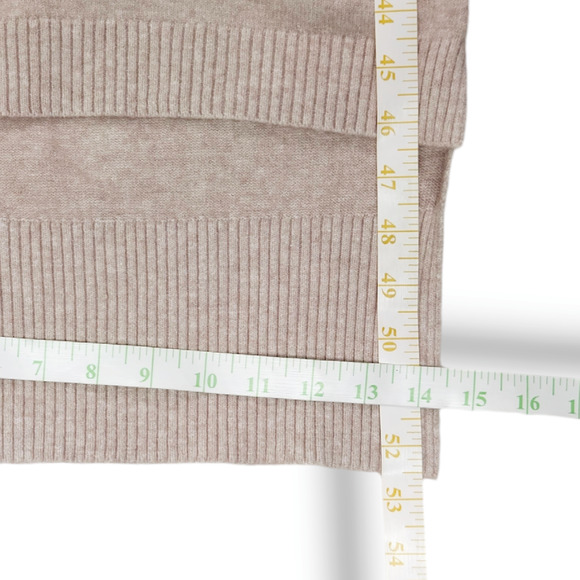 EUC Love Token Sleeveless Open Sides Turtleneck Midi Sweater Dress Sz. M Oatmeal - Picture 8 of 9